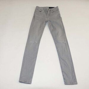 All Saints Women's Grace Skinny Jeans Size 26 Gray Mid Rise 29" Inseam Stretch